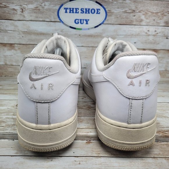 Nike Mens Sz 11.5 Air Force One AFL Low White Leather Sneaker Shoes 315122-111 - Picture 6 of 10